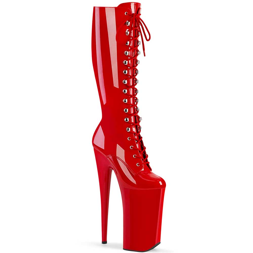 Pleaser Pleaser Laarzen BEYOND 2020 Rood | Attitude Holland Pleaser Pleaser Overknee Boots ADORE3000 Red | Attitude Europe